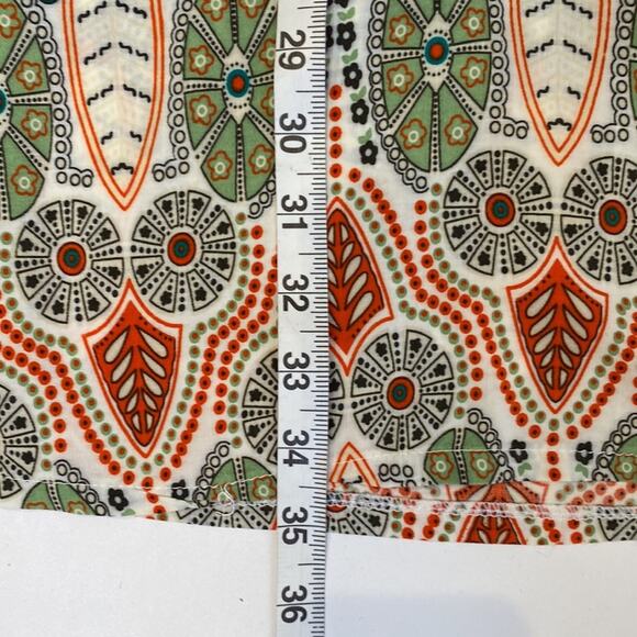 Boutique Unbranded Boho Midi Tunic Shift Dress EUC Sz M Retro Print V-Neck - Picture 10 of 10